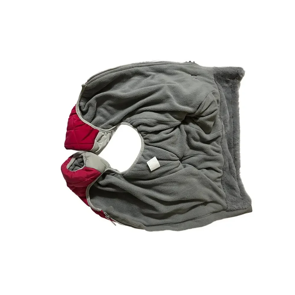 Dog Winter Coat Jacket Warm Fleece Lined Red Size Large